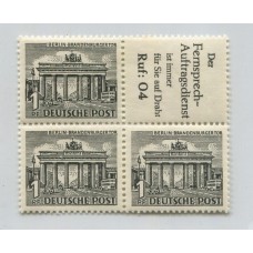ALEMANIA OCCIDENTAL BERLIN 1949 ZUSAMMENDRUCKE ESTAMPILLAS SE-TENANT NUEVAS CON GOMA HERMOSA Y RARA PIEZA